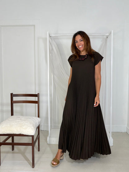 Vestido Charlotte castanho