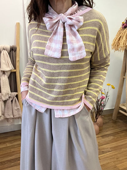 Blusa Equador rosa pastel