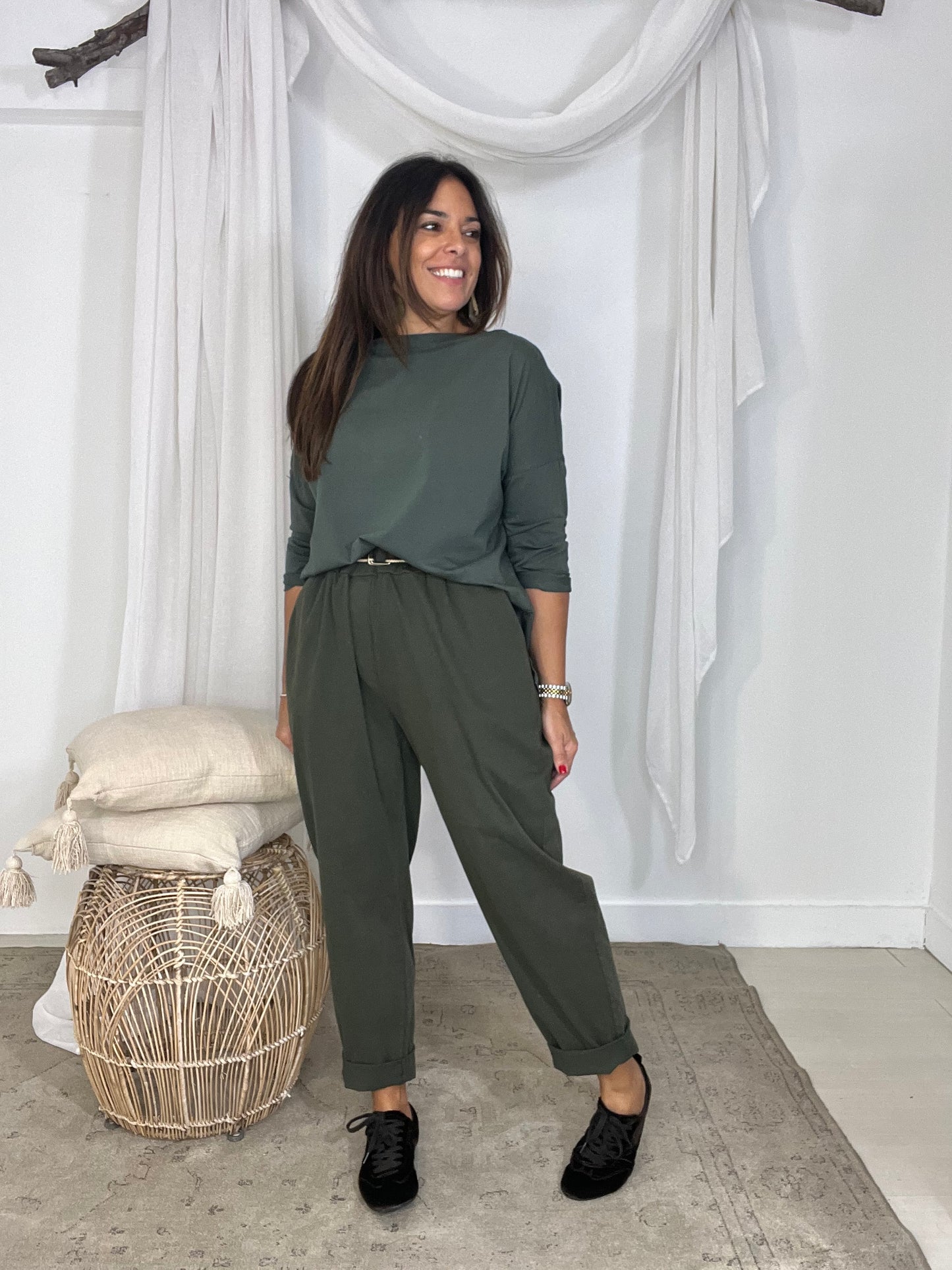 Camisola Garças kaki