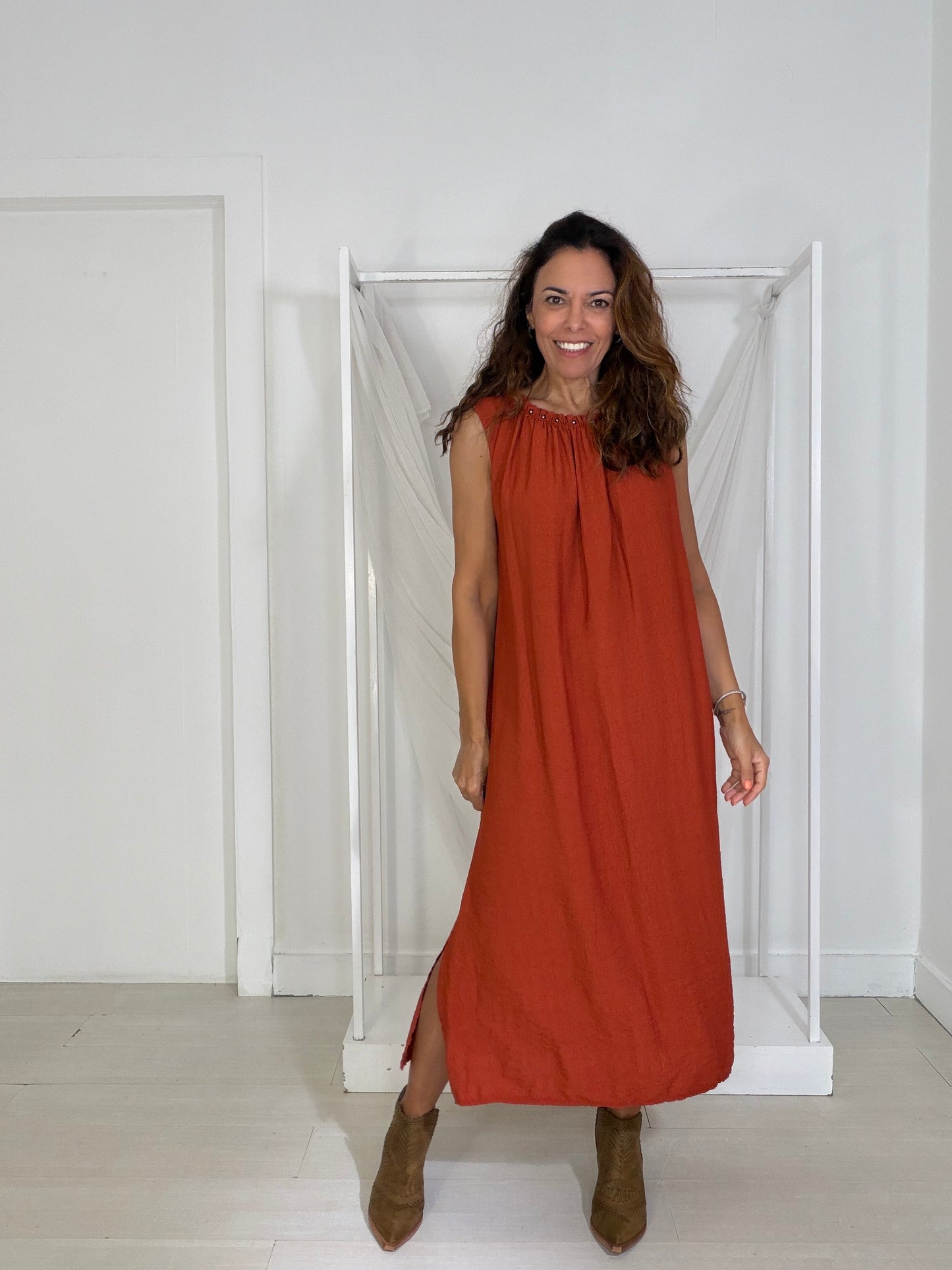 Vestido Rei Terracota
