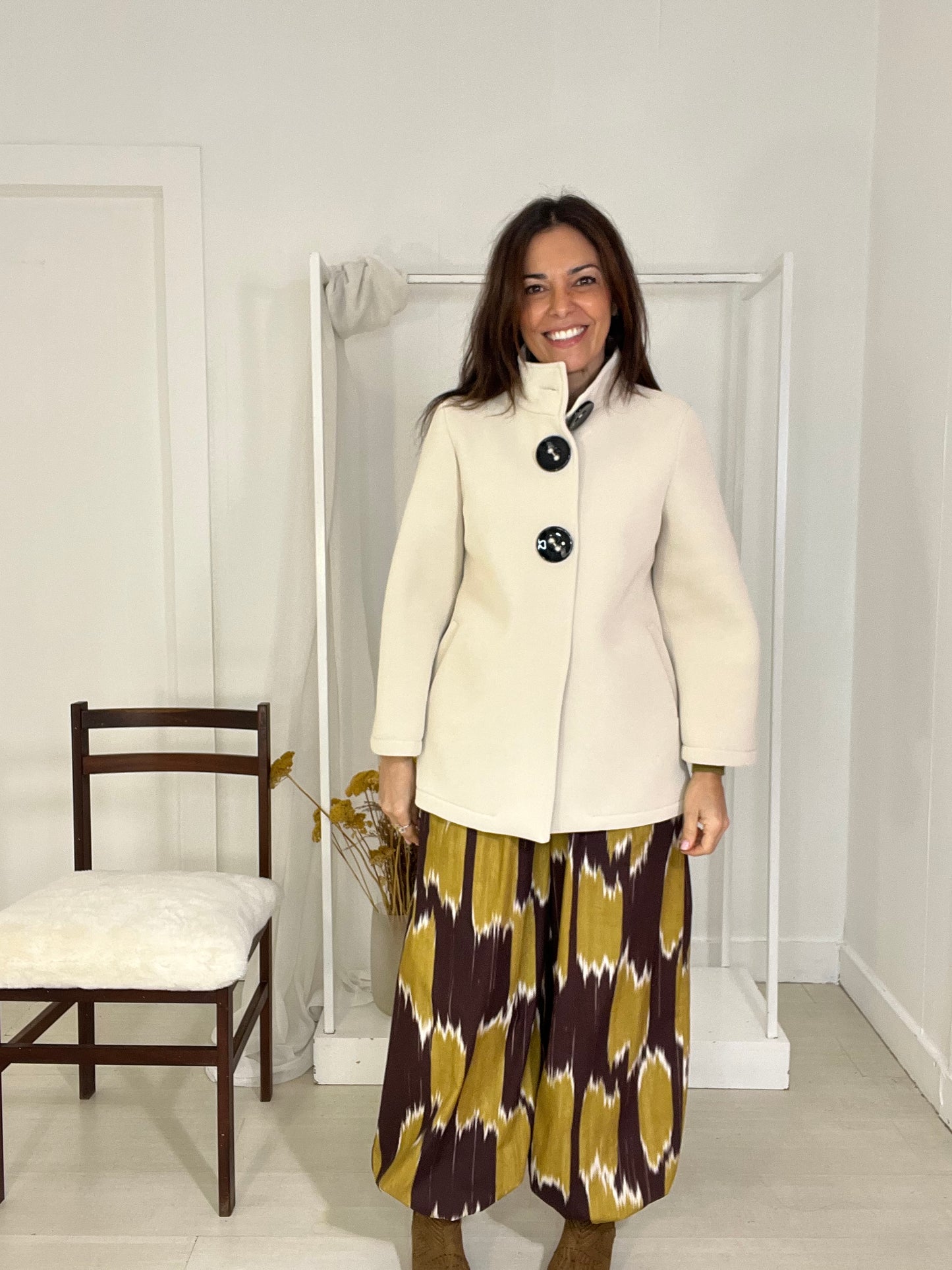 Casaco Filipinas beje